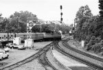 AMTK 279 crossing the NS mainline with the Cardinal